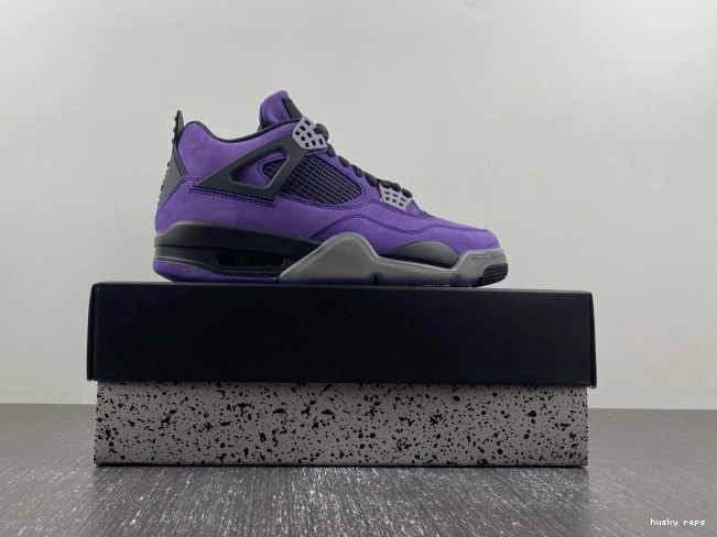 Cheap Husky Travis 4 x Purple Air Jordan Suede Scott 0713